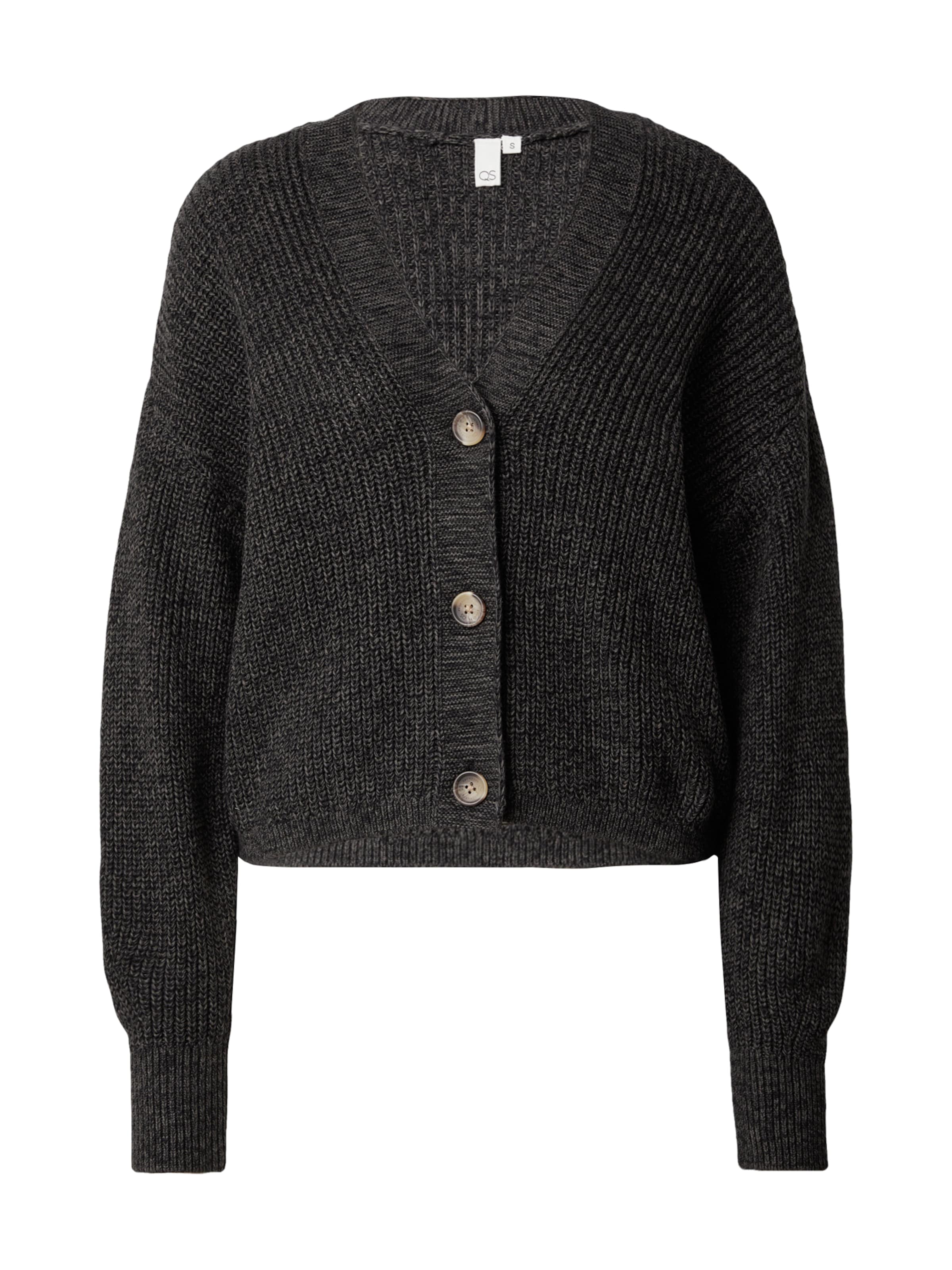 QS Kardigan – černá: přední strana