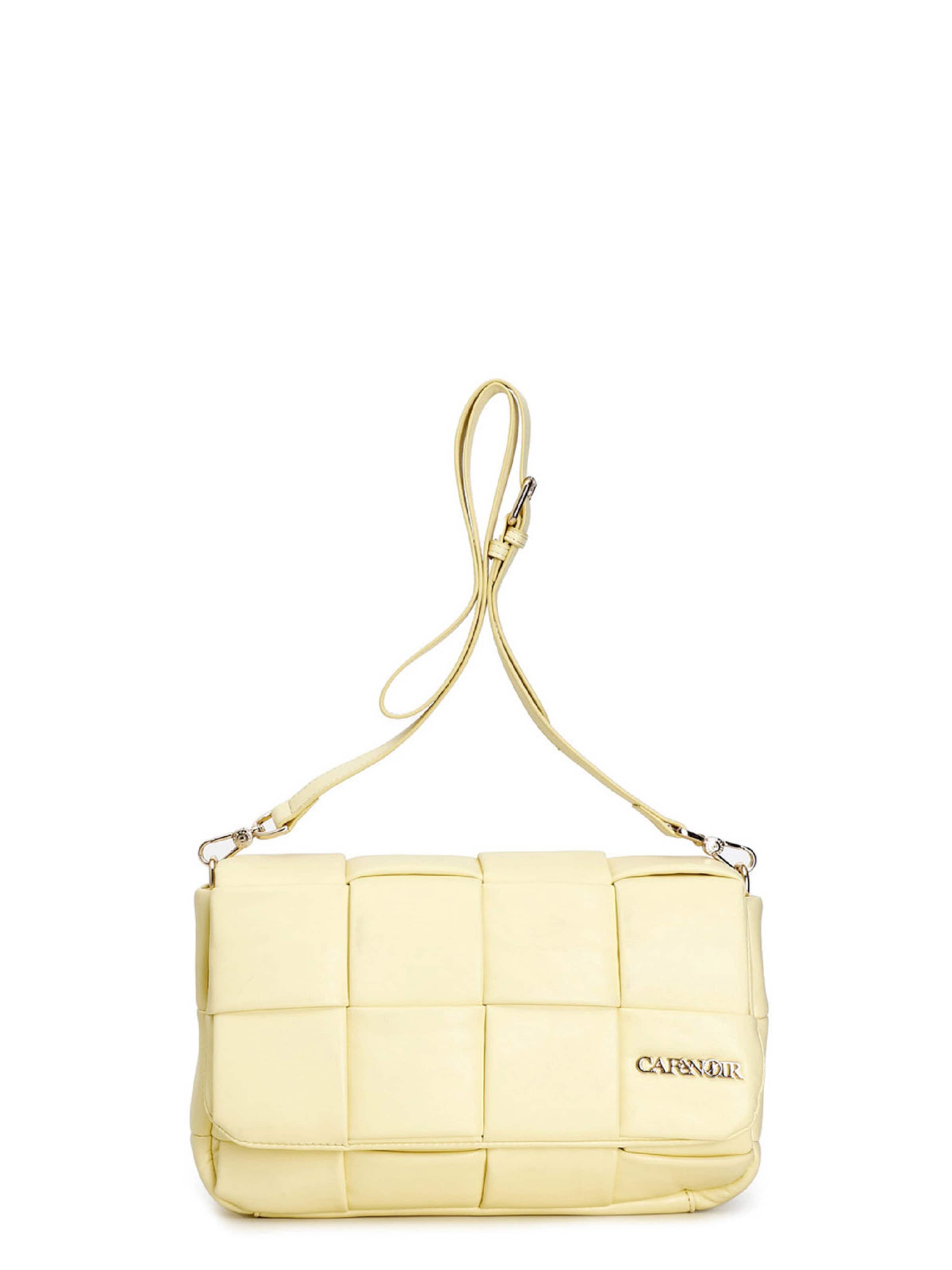 Borsa a tracolla di CAFè NOIR in giallo: frontale