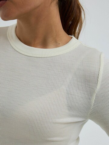 Seamless Basic Top ' Wooly ' – bílá