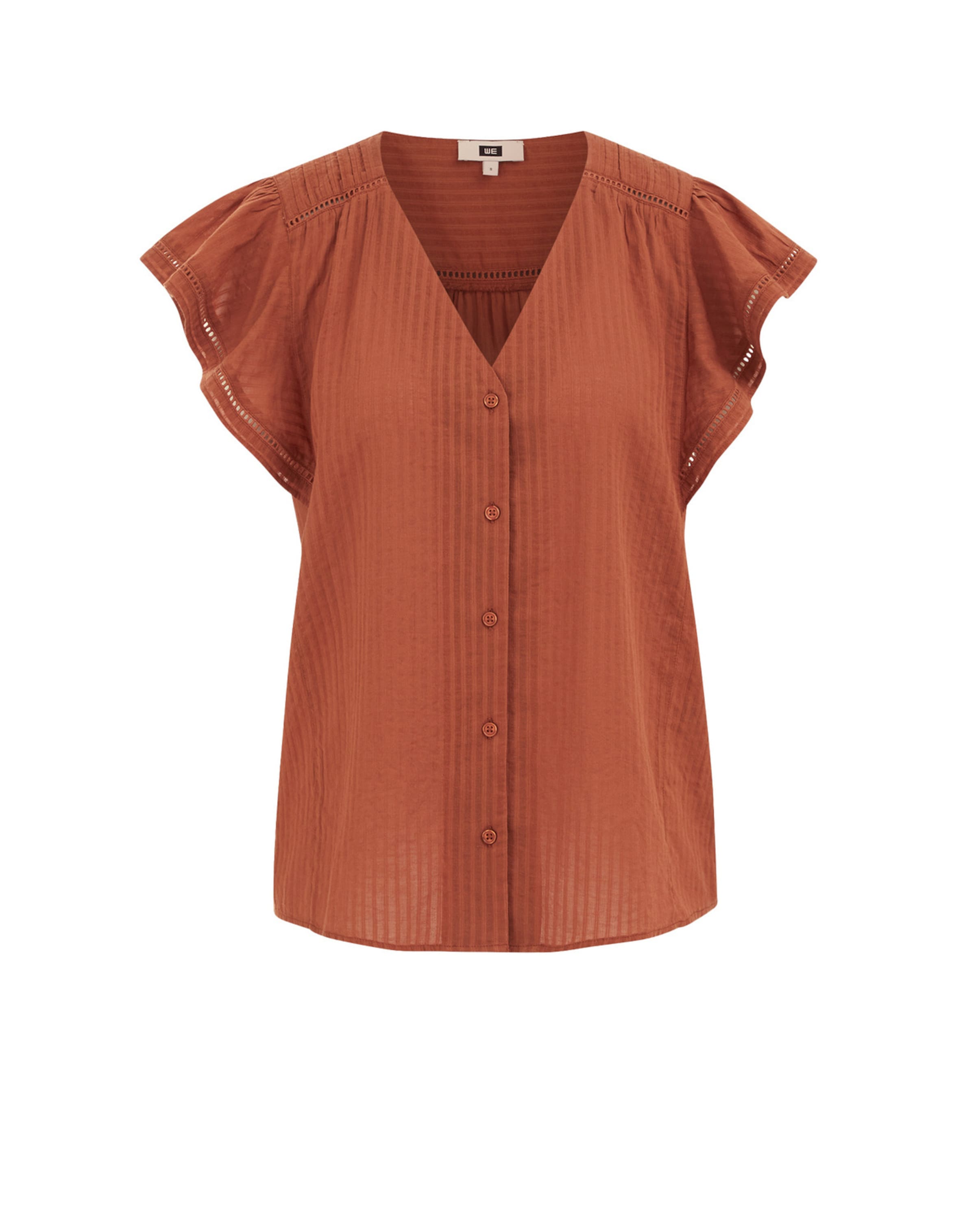 WE Fashion Blouse in Bruin: voorkant