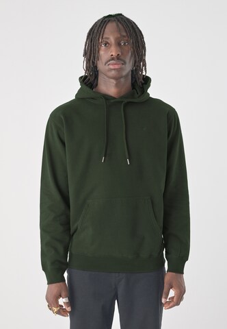 Cleptomanicx Hoodie 'Ligull' in Grün: Vorderseite