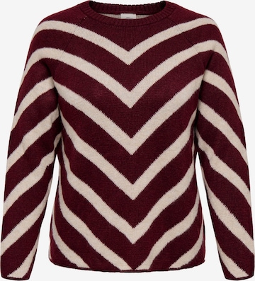 Pull-over 'CAREliza' ONLY Carmakoma en rouge : devant