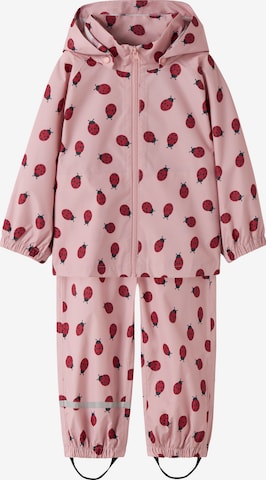 NAME IT Funktionsdräkt 'NMNDRAIN05' i rosa: framsida