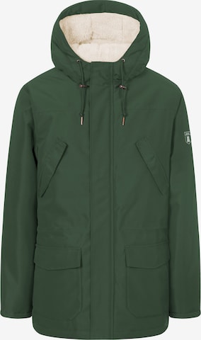 Derbe Winter Parka 'Festholm' in Green: front