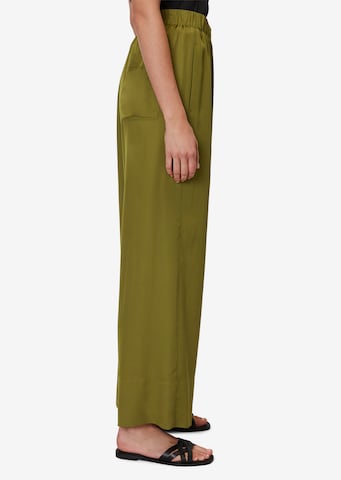 Marc O'Polo Wide leg Broek in Groen