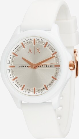 balta ARMANI EXCHANGE Analoginis (įprasto dizaino) laikrodis: priekis