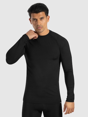 Smilodox Shirt ' Zeyn ' in Zwart: voorkant
