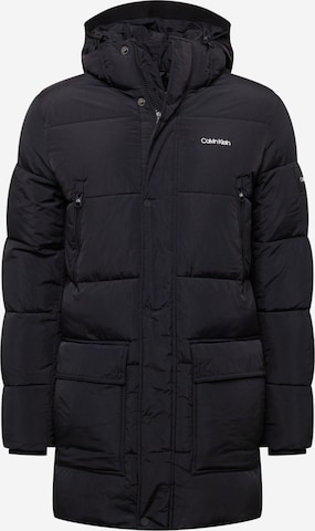 Calvin Klein Winter Jacket in Black: front