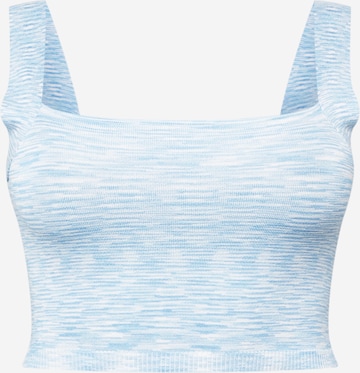 Cotton On Curve Knitted Top in Blue: front