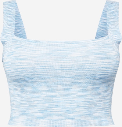 Cotton On Curve Tops en tricot en bleu clair / blanc, Vue avec produit