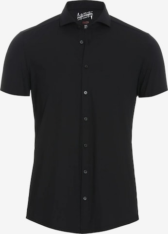 PURE Regular fit Button Up Shirt in Black: front