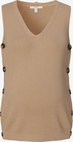 Esprit Maternity Sweater in Brown: front