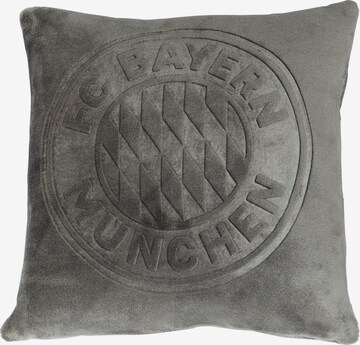 FC BAYERN MÜNCHEN Pillow in Grey: front