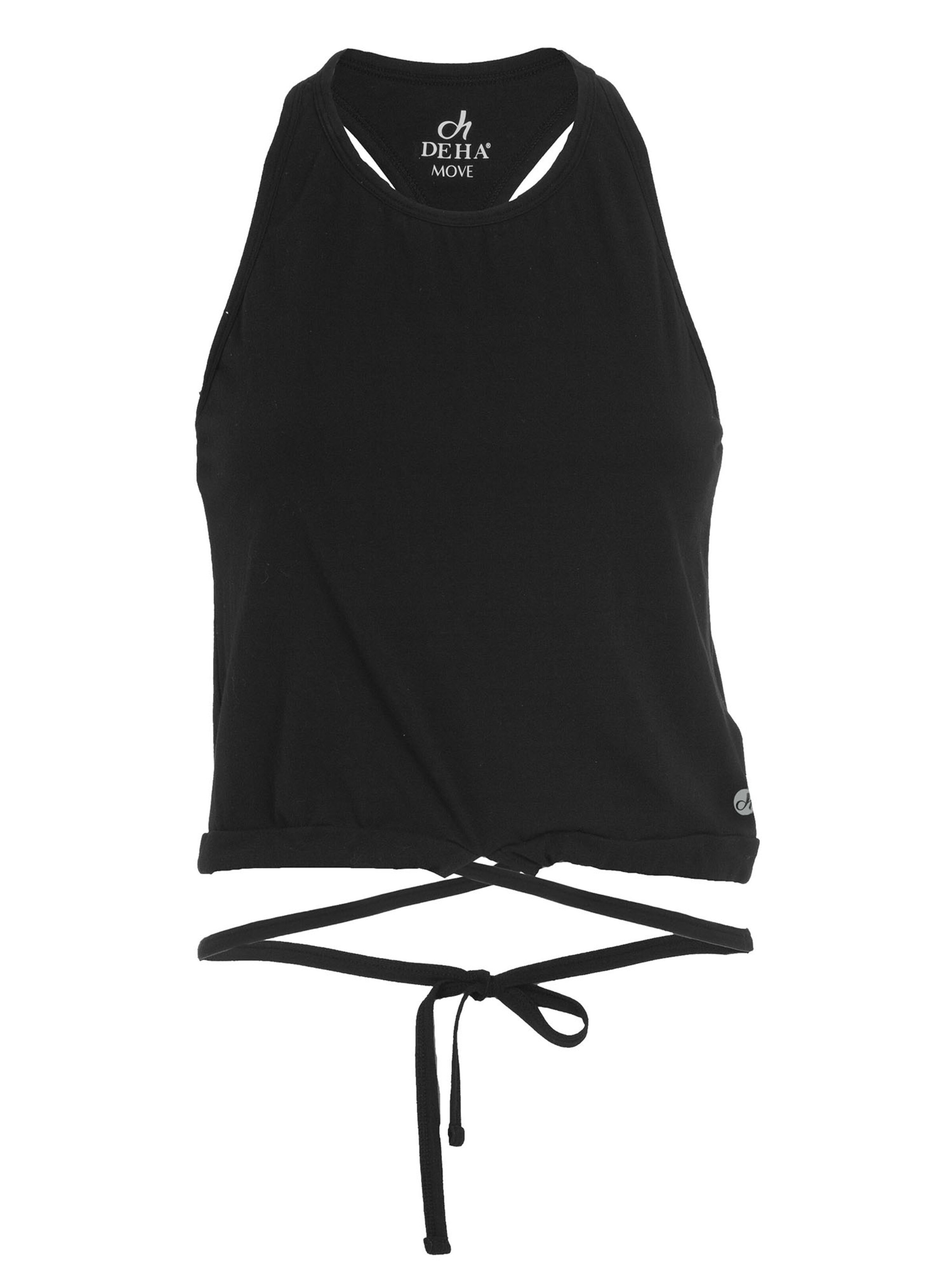 DEHA Top 'Fest' in Zwart: voorkant