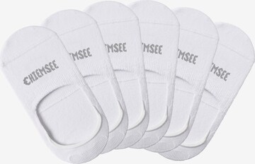 CHIEMSEE Ankle Socks in White: front