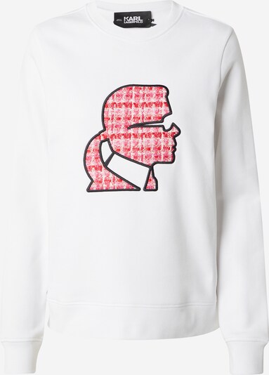 Karl Lagerfeld Sweat-shirt en rouge / rouge pastel / noir / blanc cassé, Vue avec produit