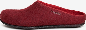 MagicFelt Hausschuh 'Filz' in Rot: Vorderseite