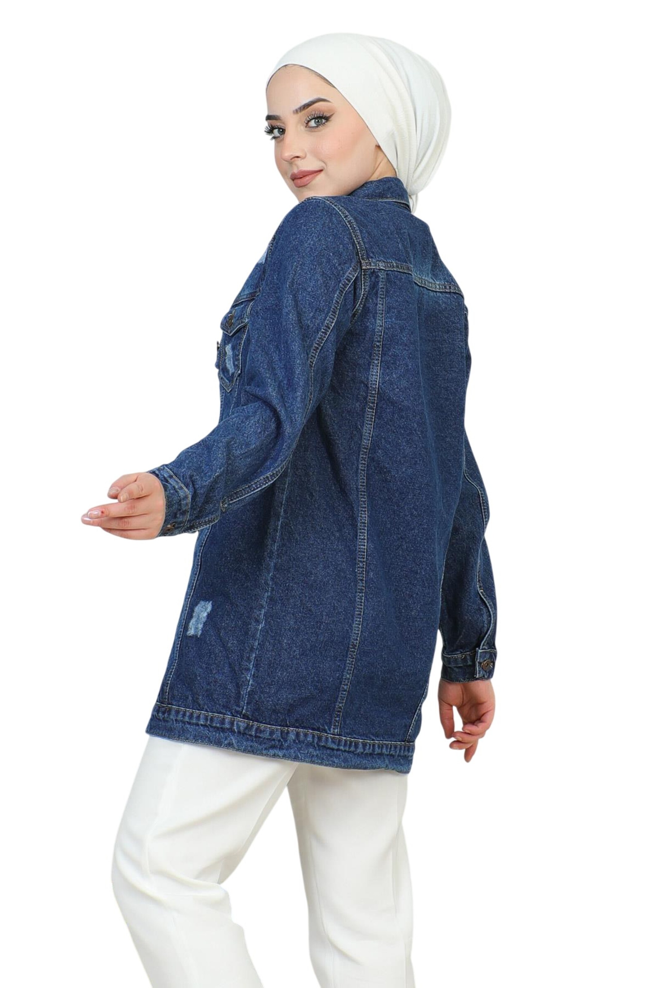 MODAMIHRAM Between-Season Jacket in Blue