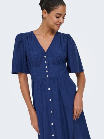 JDY Рокля тип риза 'JDYNORA' в синьо