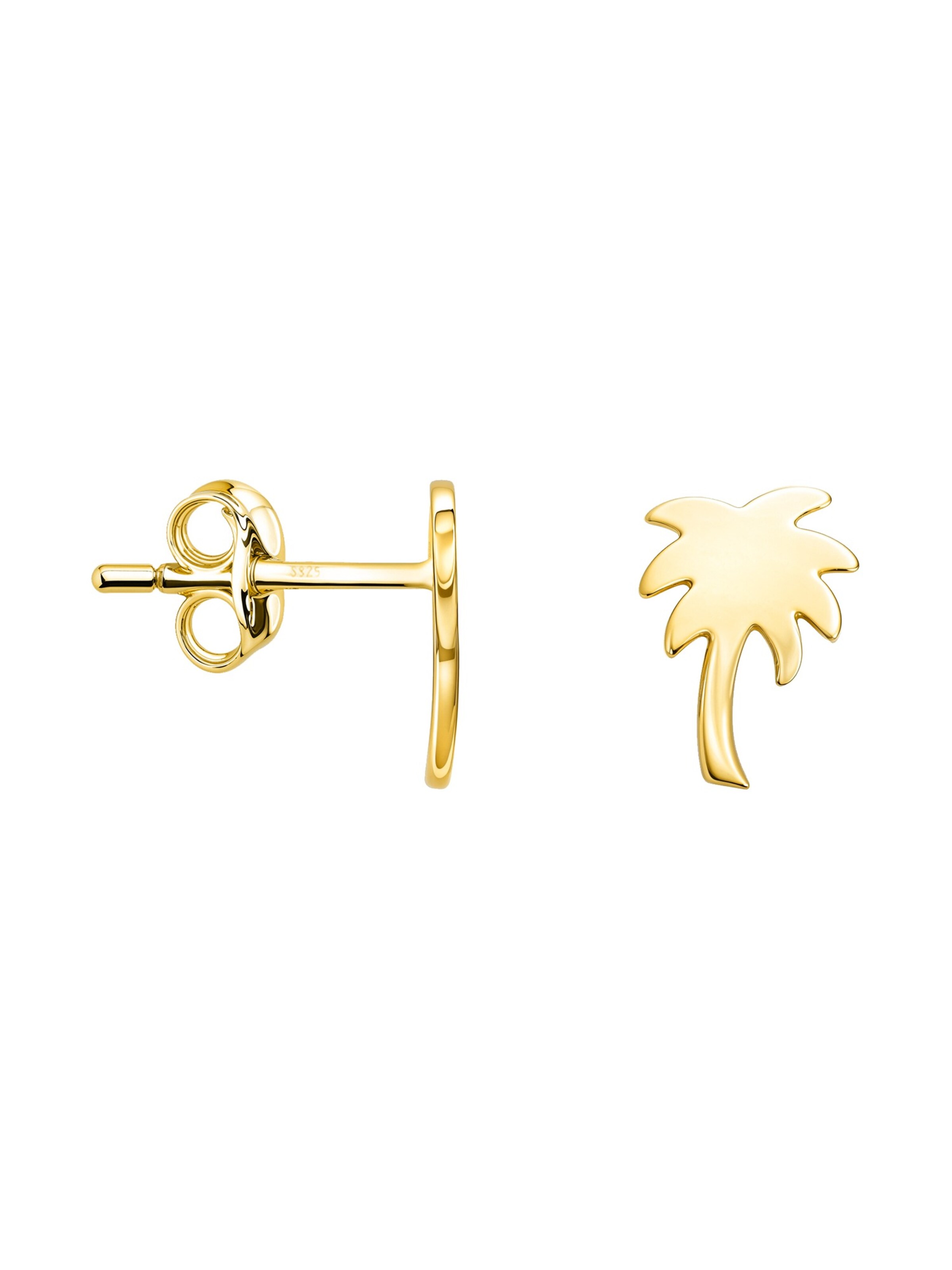 Sofia Milani Ohrringe 'Palm'‌‌‌‌‌‌‌ in Gold: Vorderseite