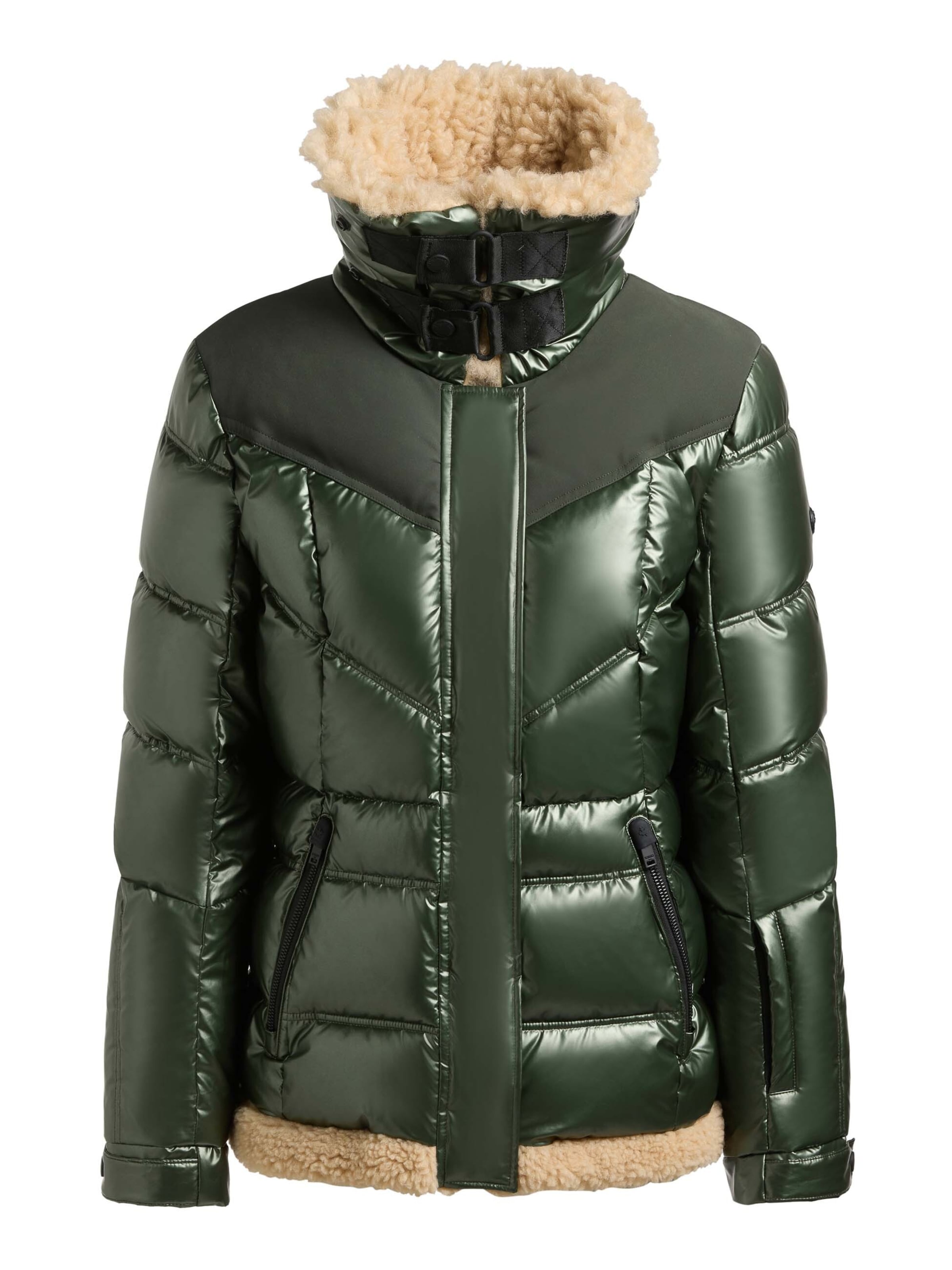 khujo - Casaco de inverno 'Inez' em verde: frente