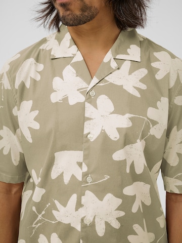 Coupe regular Chemise 'Klampo' Matinique en marron