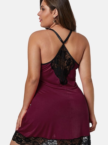 ORGANZA Lingerie Negligée 'Plus Size Negligé Set' in Rot