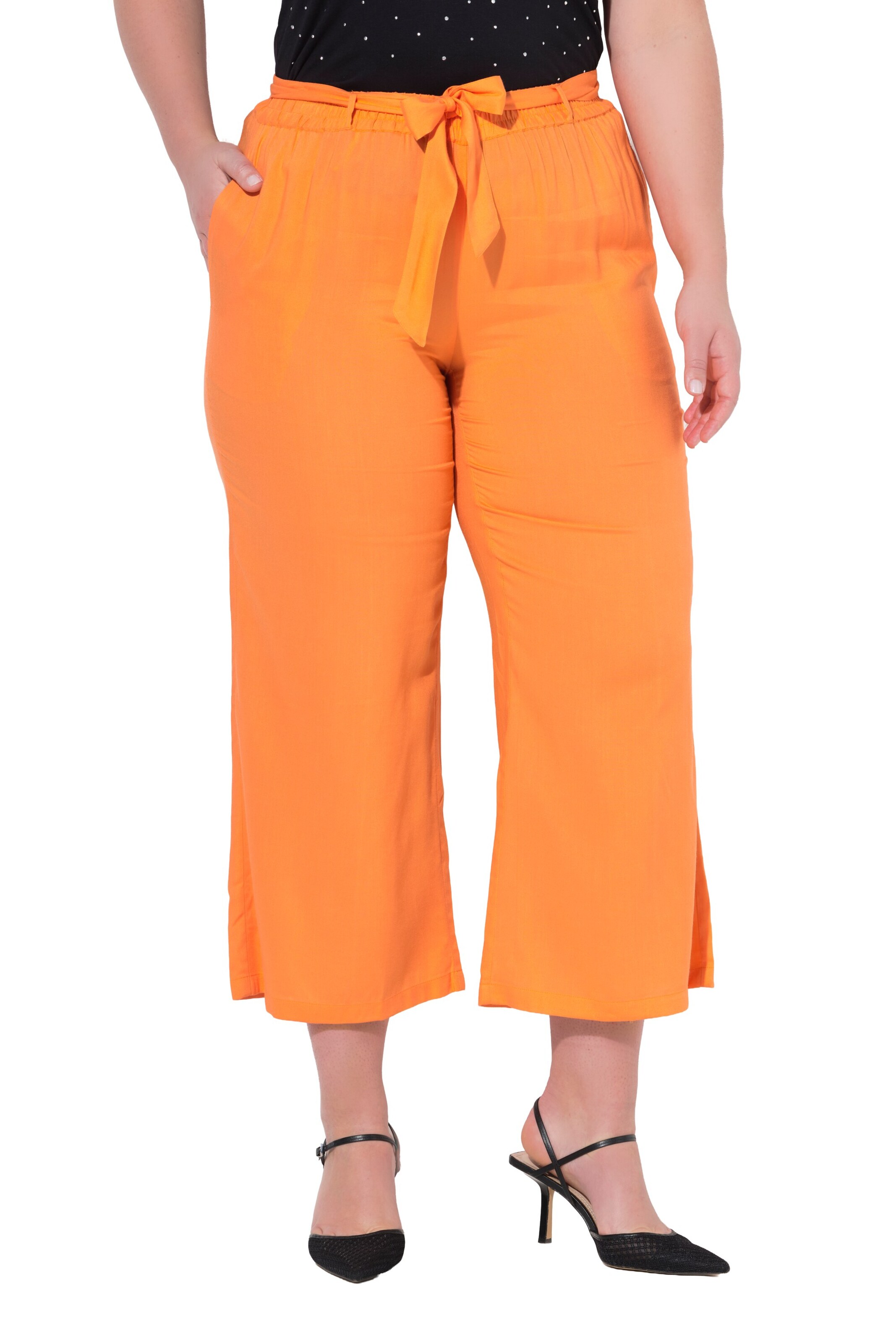MIAMODA Wide leg Broek in Oranje: voorkant