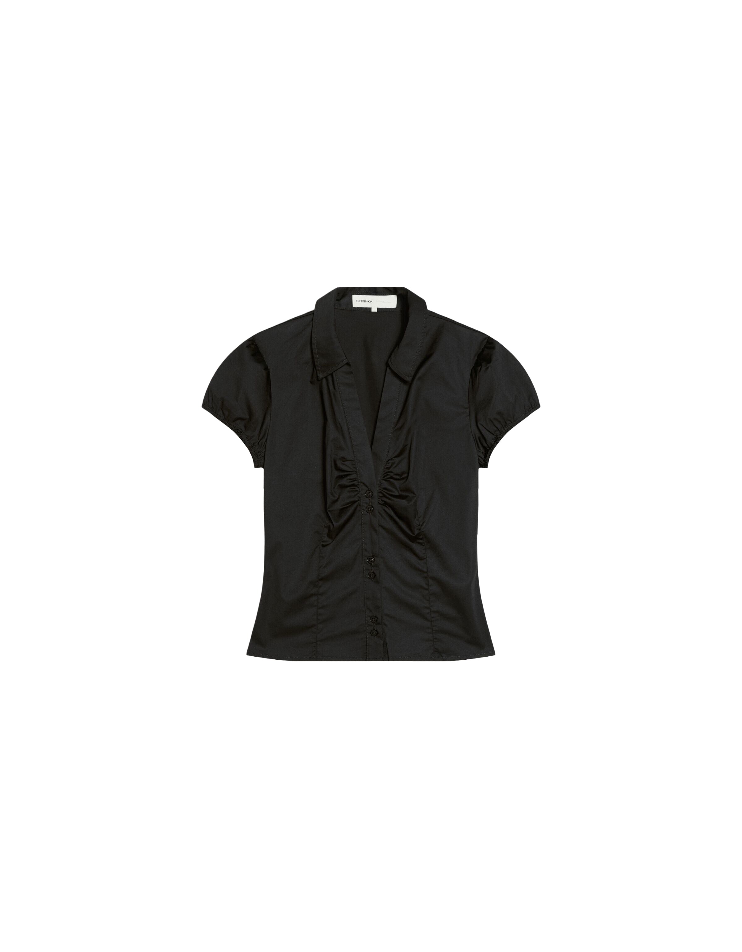 Bershka Blouse in Black: front