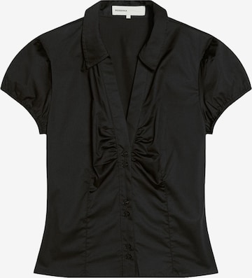 Bershka Blouse in Black: front