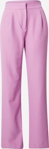 Trendyol Avar lõige Voltidega püksid, värv roosa: eest vaates