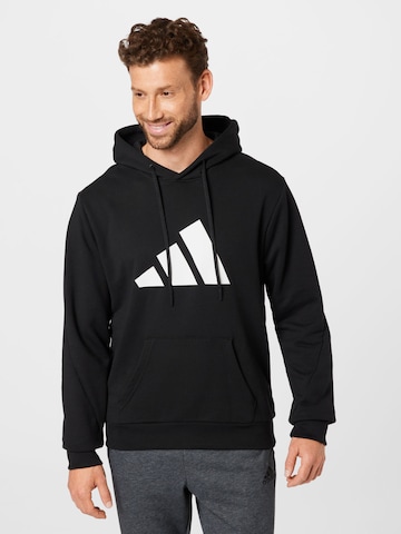 ADIDAS PERFORMANCE Sports sweatshirt in Black: front
