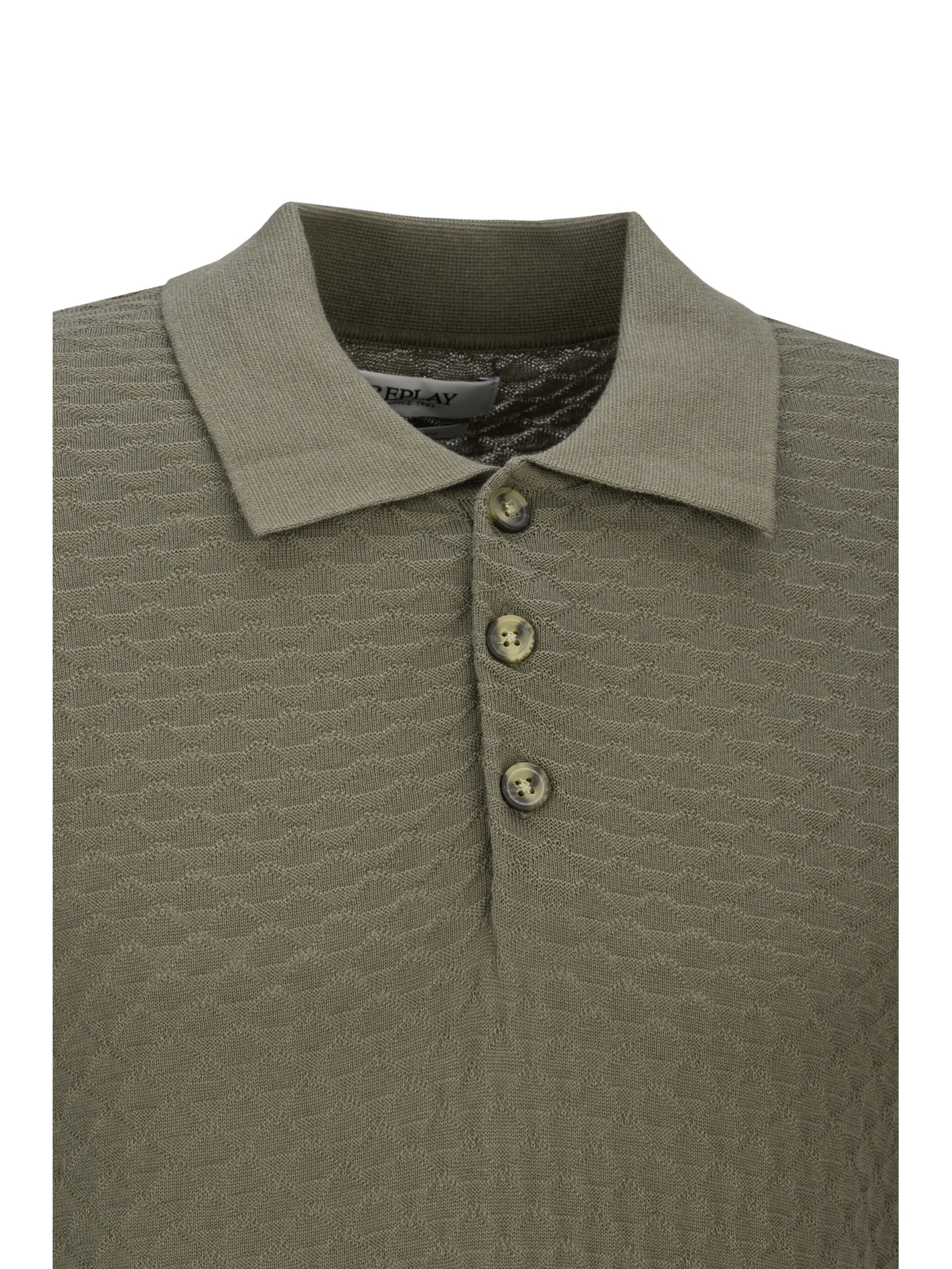 REPLAY Poloshirt 'Lasso' in Grün