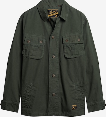 Superdry Button Up Shirt in Green: front