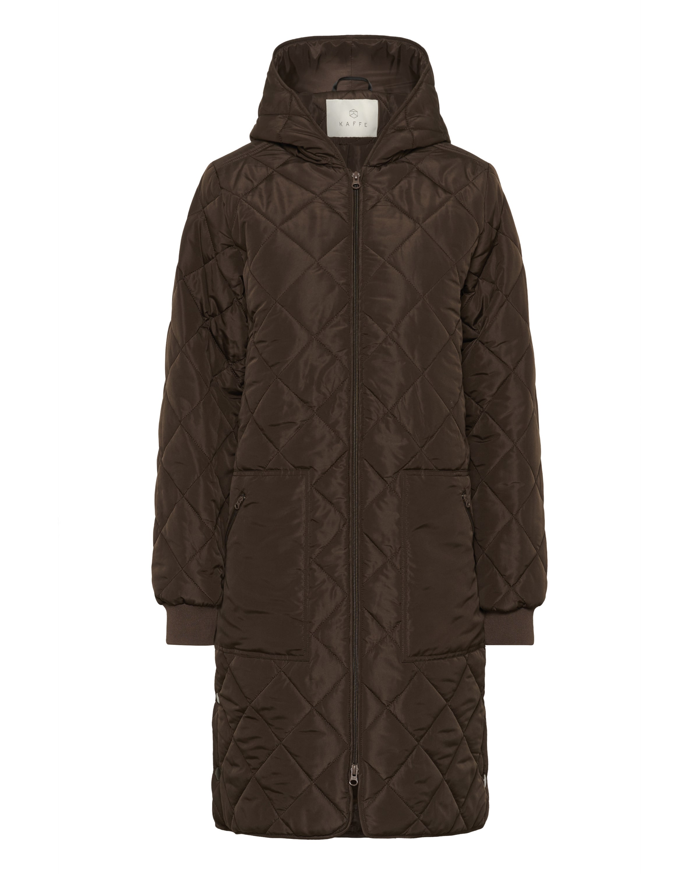 Kaffe Winter Coat 'Tilla' in Brown: front