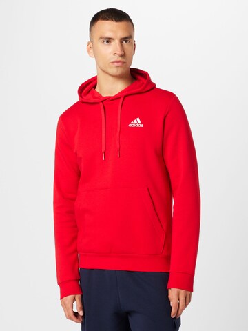 ADIDAS SPORTSWEAR Спортивный свитшот 'Essentials' в Красный: спереди