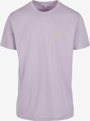 MT Men Shirt 'Rude Banana' in Purple: front