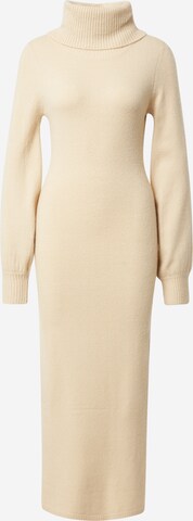 GLAMOROUS Gebreide jurk in Beige: voorkant