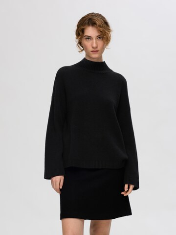 Pull-over SELECTED FEMME en noir : devant