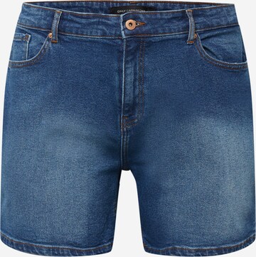 ONLY Carmakoma Regular Shorts 'ENEDA' in Blau: predná strana