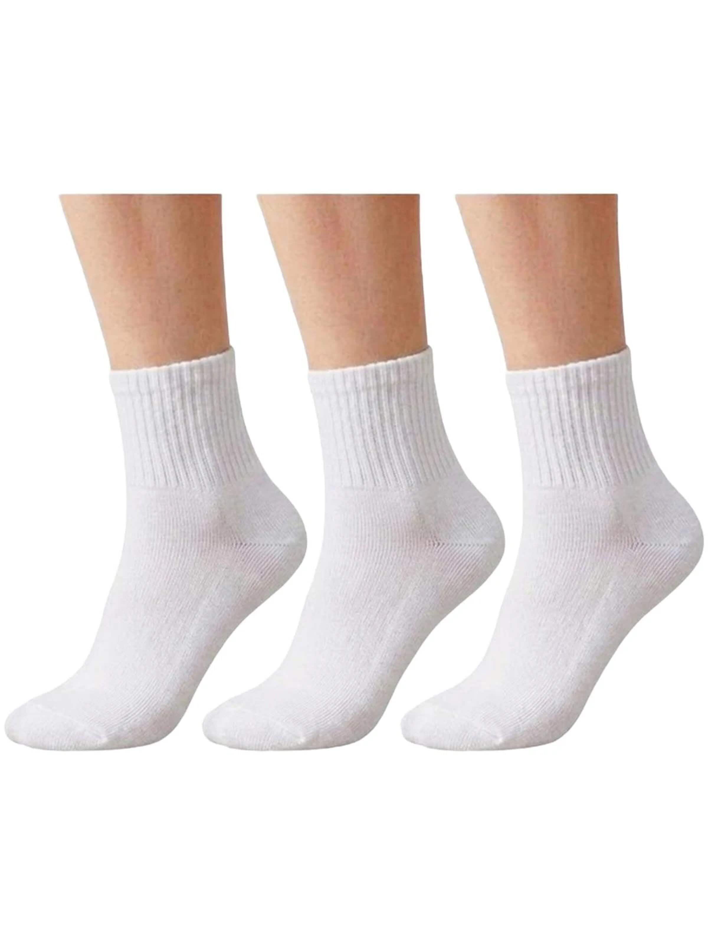 El Sueno Sokken 'Quarter Sportsocken' in Wit: voorkant