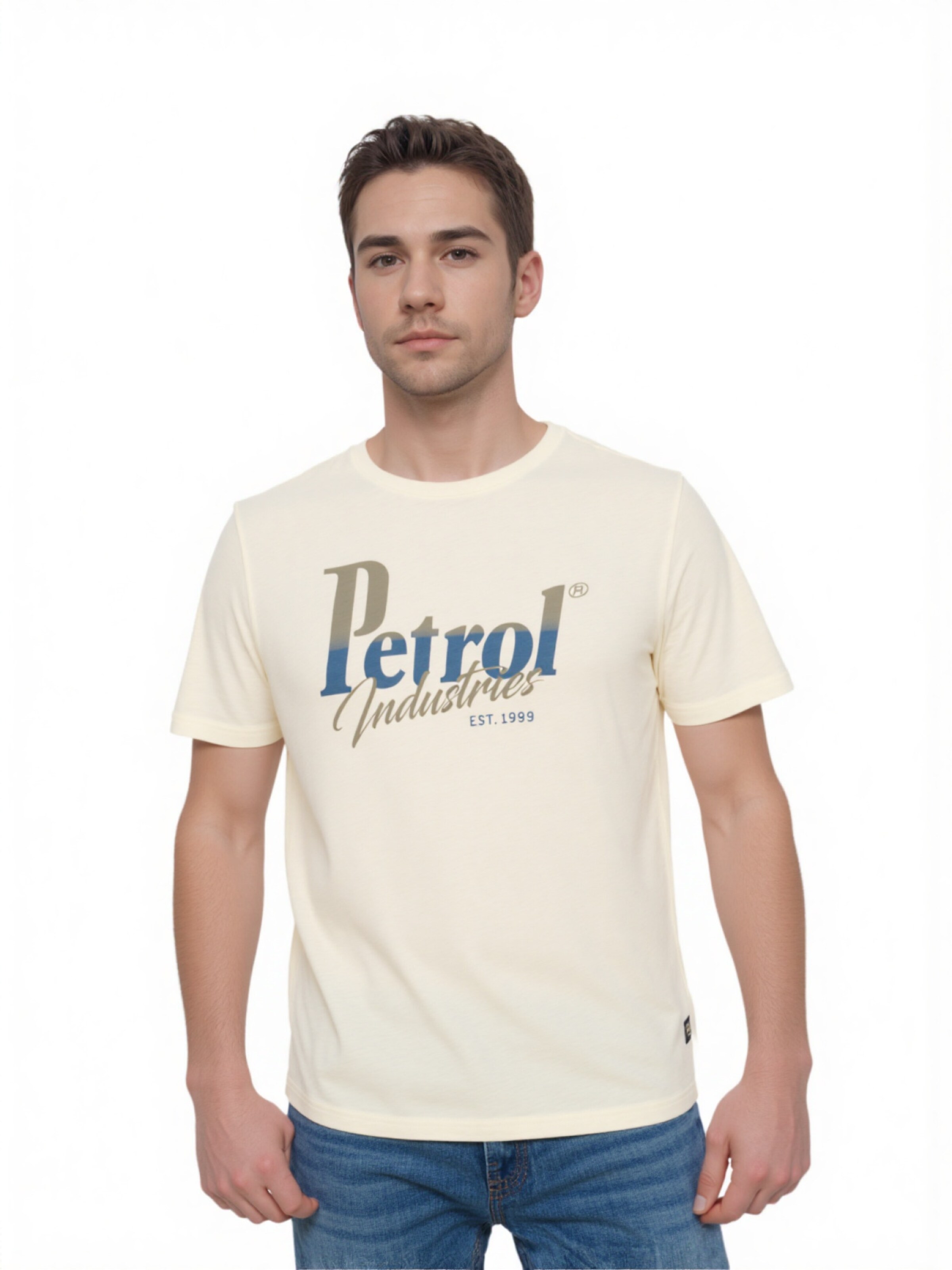 Petrol Industries T-Shirt in Grau: Vorderseite