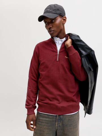 JACK & JONES Sweatshirt 'JORNorrebro' in Red