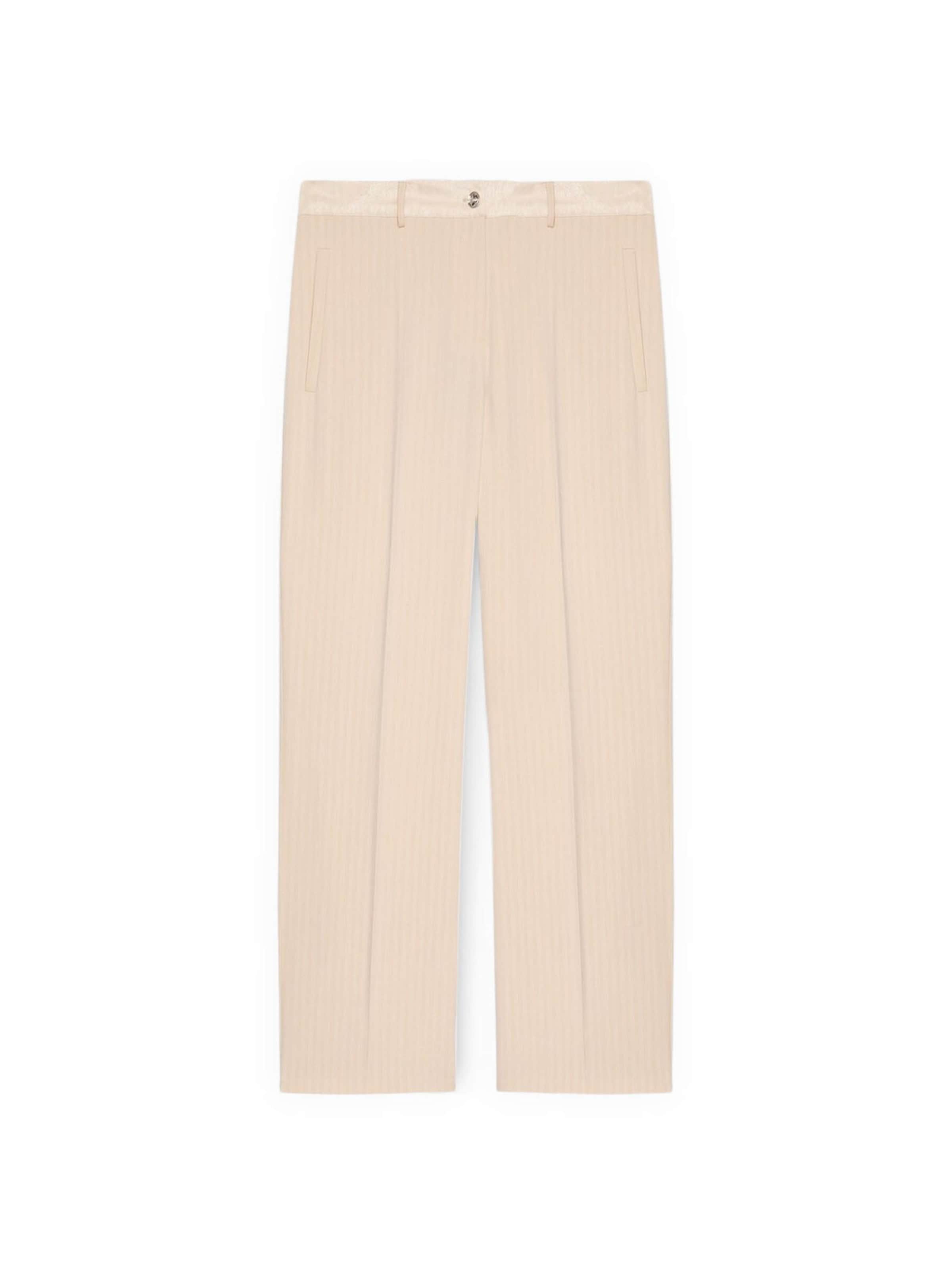 regular Pantaloni di Fiorella Rubino in beige: frontale