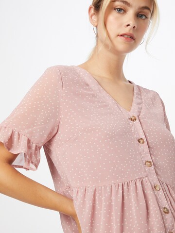 In The Style Curve Košilové šaty 'DANI' – pink