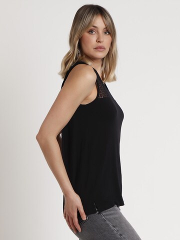 admas - Top 'ADMAS Camiseta Sin Mangas Lace para Mujer' en negro