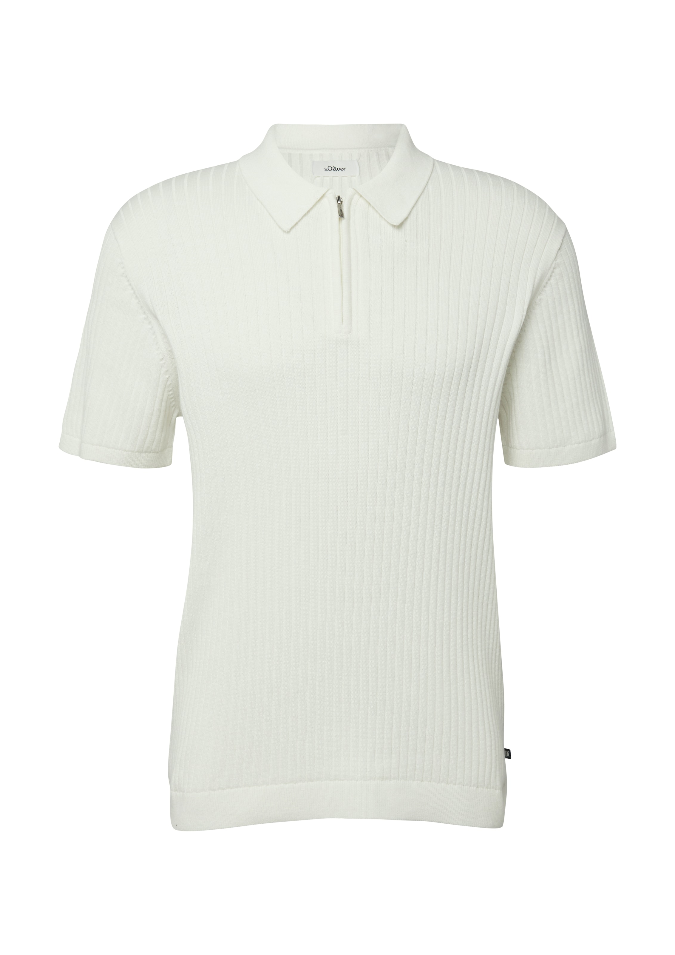 s.Oliver Poloshirt in Weiß: Vorderseite