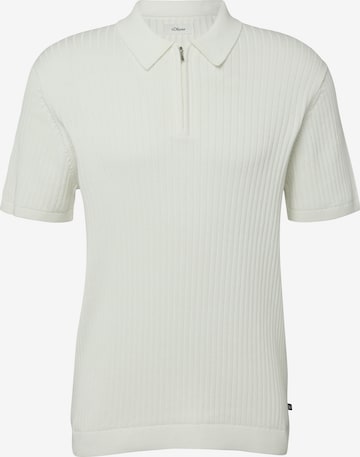 s.Oliver Poloshirt in Weiß: Vorderseite