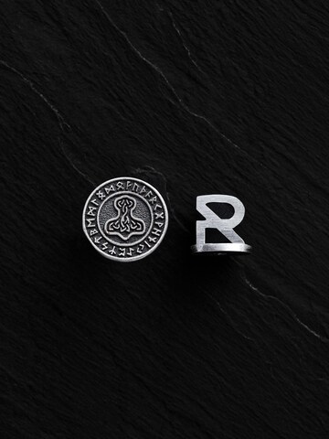 REYTEL Earring 'THOR'S HAMMER. RUNES' in Silver