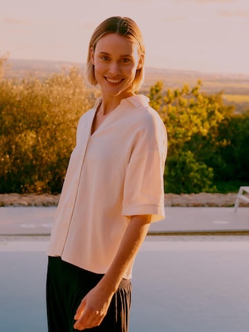 Chemisier ' OXNInna ' Oxmo en blanc